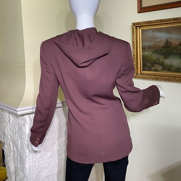 Gianfranco Laura Double Breasted Hooded Blazer - Picture 3 of 16